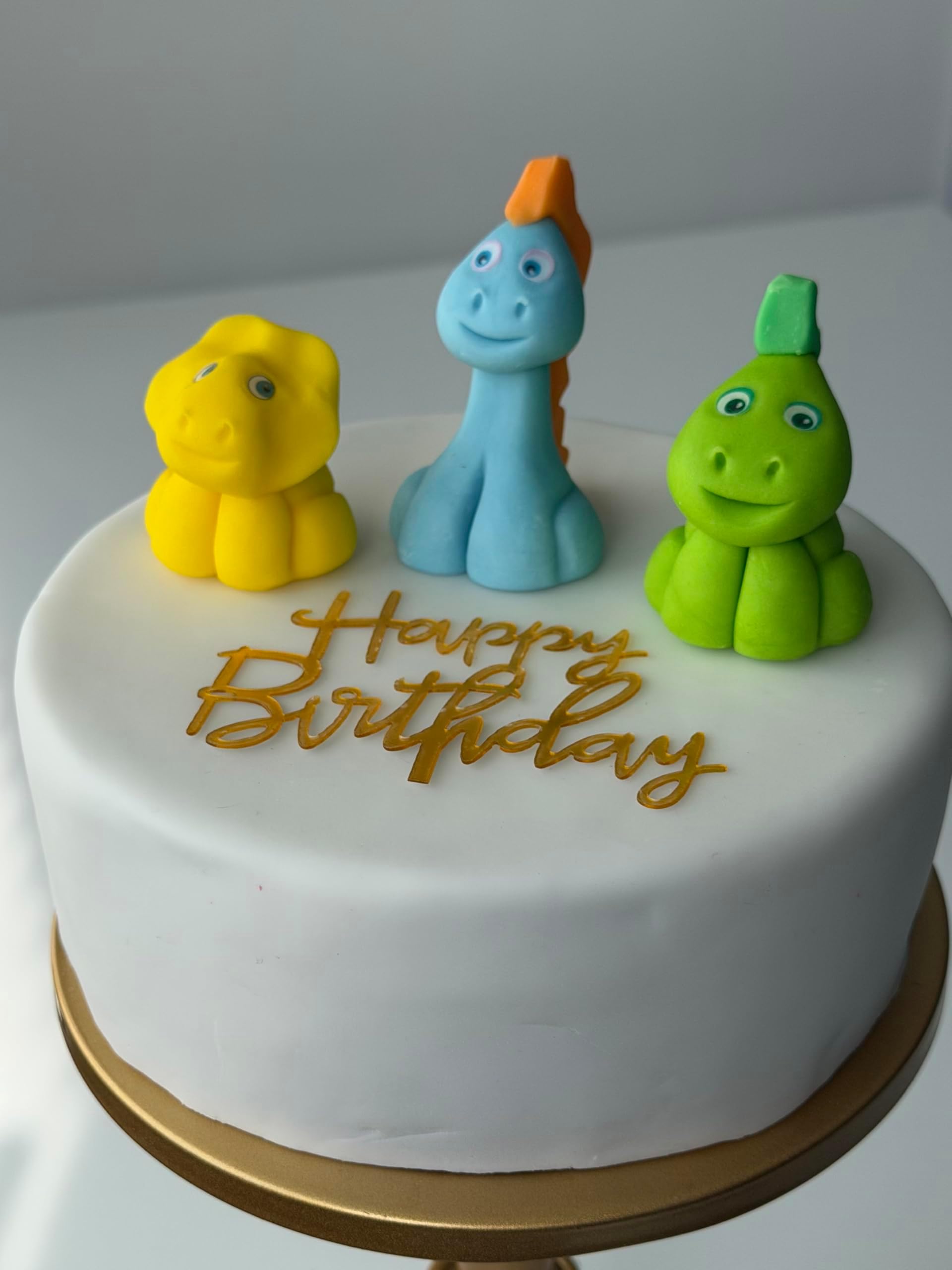 Dinosaurs Cake Toppers 100% Fondant, Edible Icing, Personalised Decoration, Kids, Birthday