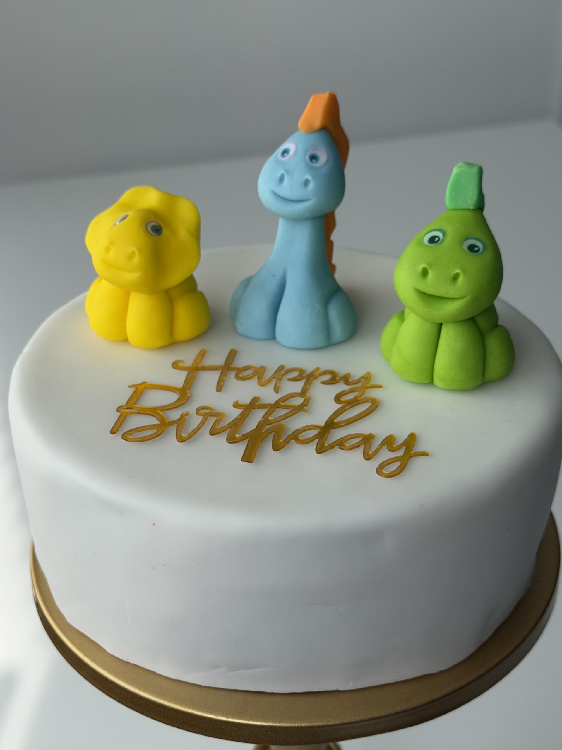 Dinosaurs Cake Toppers 100% Fondant, Edible Icing, Personalised Decoration, Kids, Birthday