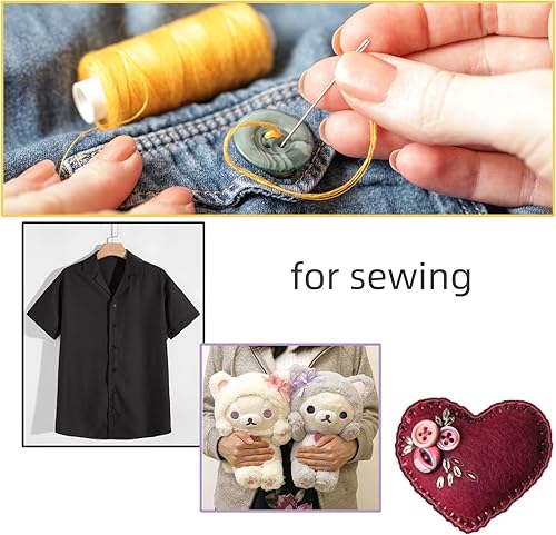 Miniatura 4 de 600-700 botones redondos de resina de varios tamaños para manualidades, costura, bricolaje, pintura manual de botones, botones de adorno hechos a