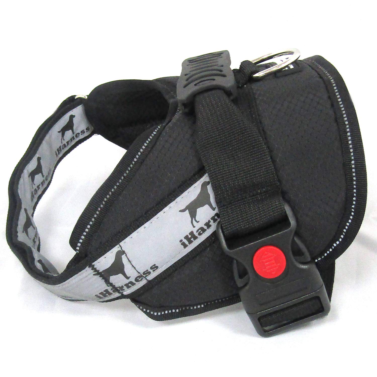Adjustable Dog Harness with Soft Breathable Padding (XS, Black)