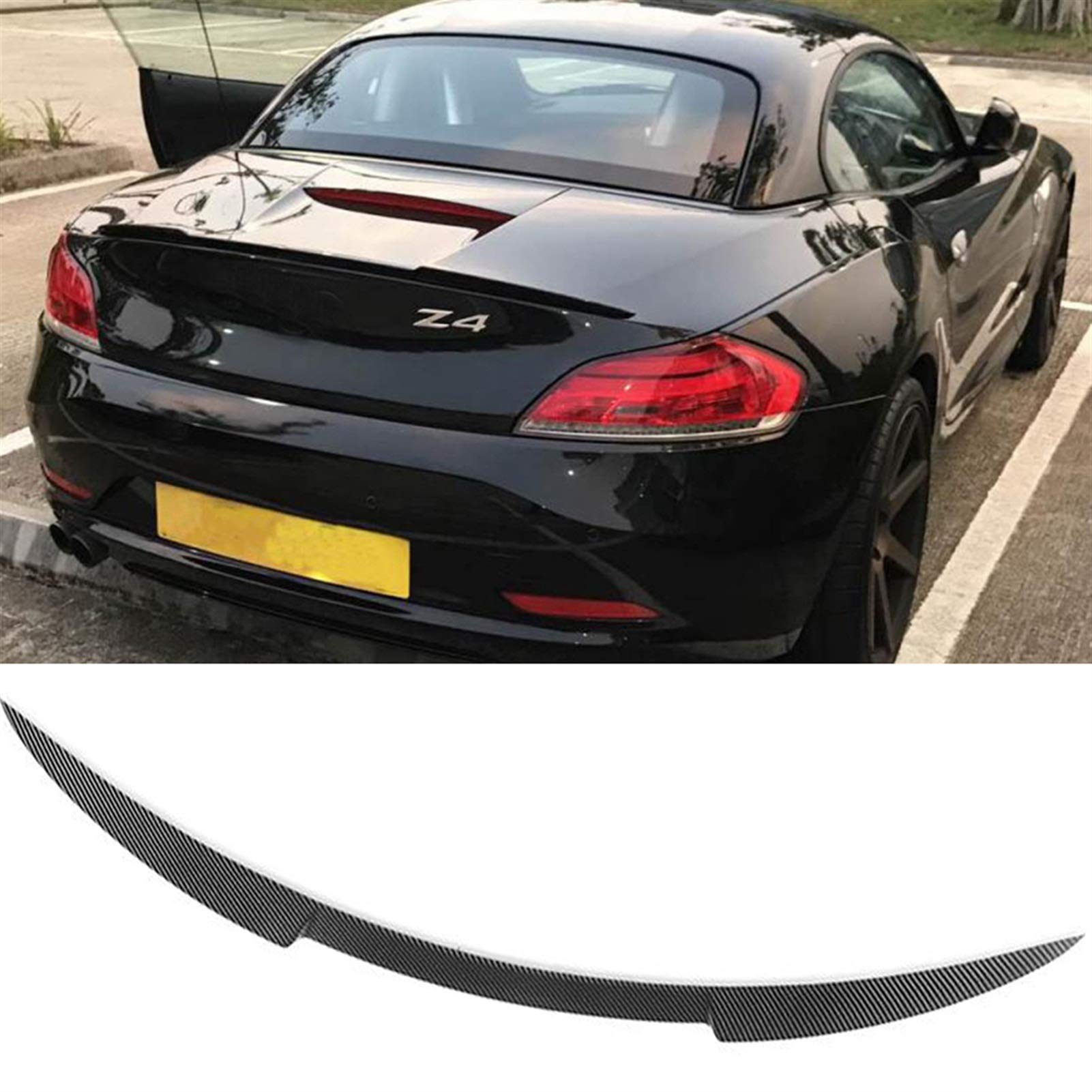 Spoiler Posteriori Auto per BMW Z Serie Z4 E89 20i/23i/28i/30i/35i 2009-2015 ,fibra di Carbonio Auto Bagagliaio Posteriore Spoiler Alettone Ala di Coda,Decorativi Accessori