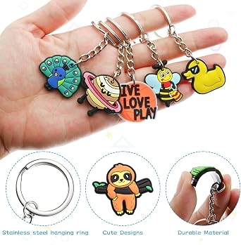 Cute Keychains Bulk,Random Key Chain Accessories for Keys Backpack Bag