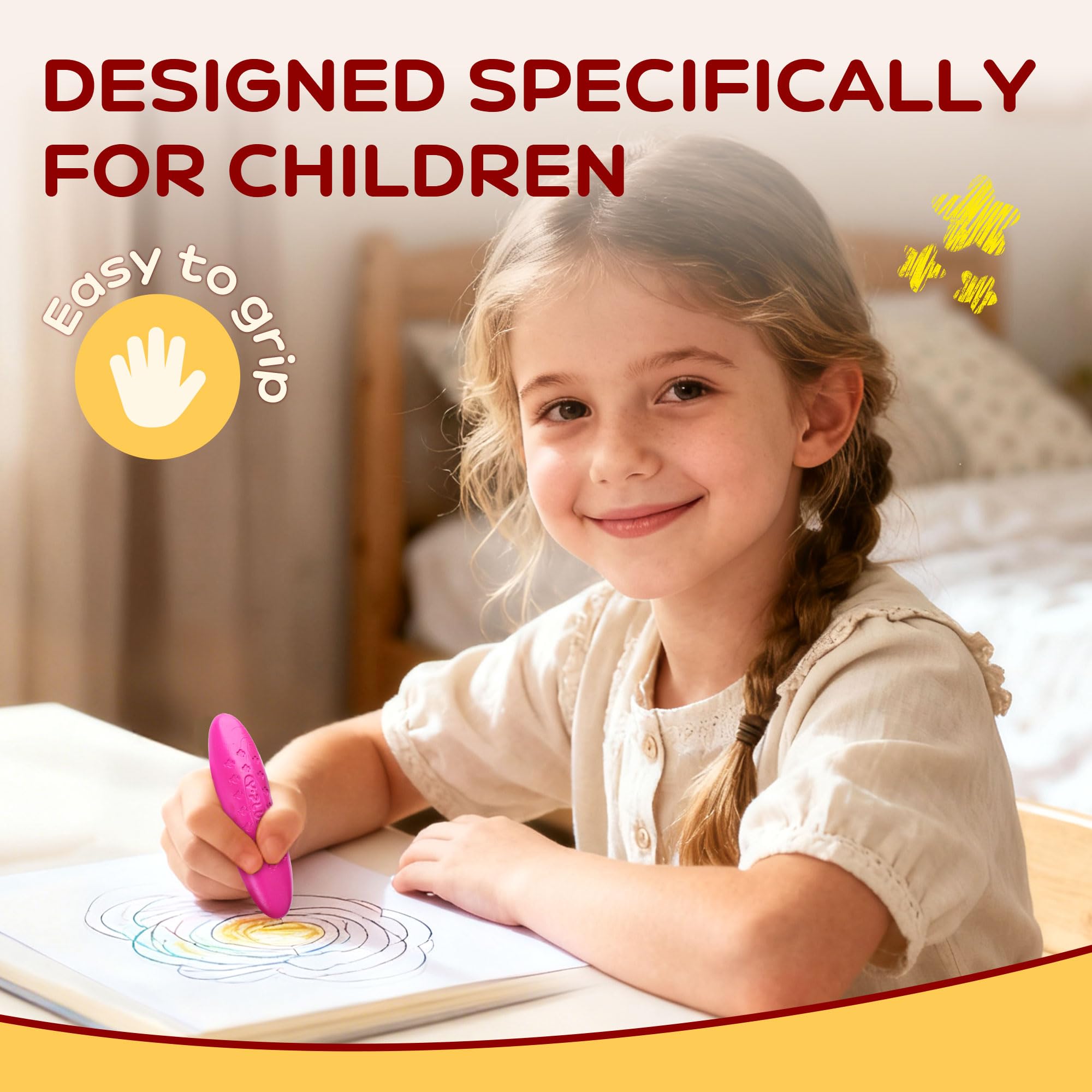 Peanut Crayons for Toddlers - 24 Colors -6 Peanut Crayons for Toddlers - 24 Colors -6