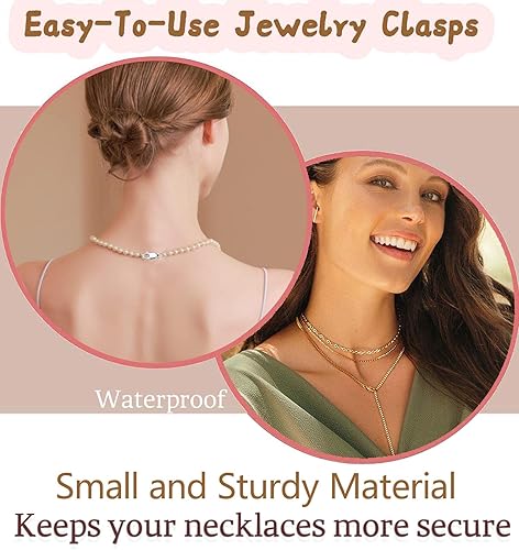 Miniatura 8 de Kcctoo Cierre de pinza de langosta de plata con anillos de salto cerrados de oro de 14 quilates, cierres y cierres para la fabricación de joyas,