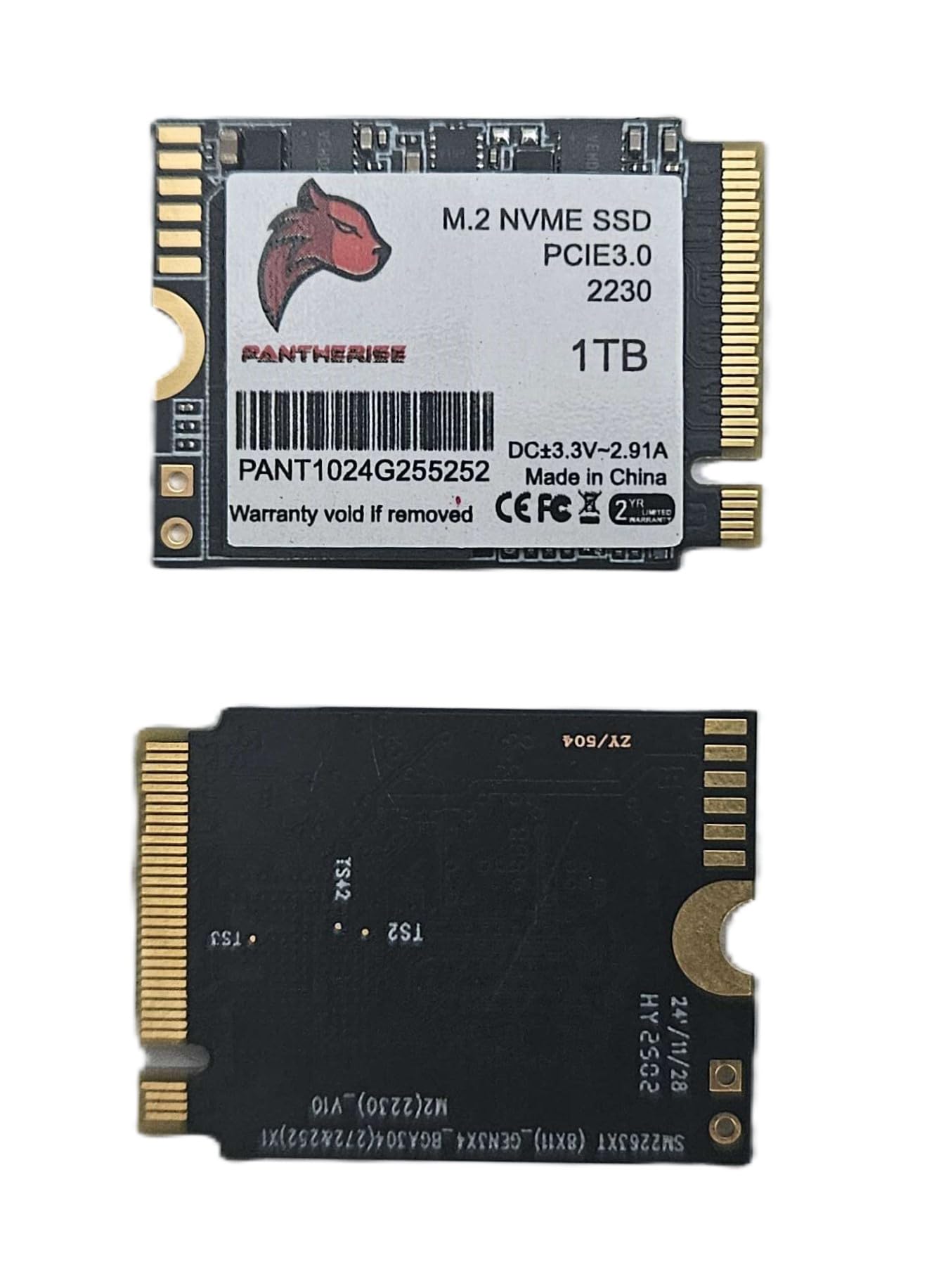 1 TB SSD M.2 2230 NVMe PCIe Gen.3 - Unidad interna, rápida, compacta, para portátiles y consolas (2230)