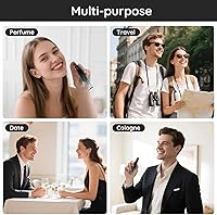 Vista 6 de Segbeauty 5 Pack de botellas de spray de vidrio rellenables de 10 ml para perfume, botella de colonia de niebla fina mini vacía de viaje de 10 ml