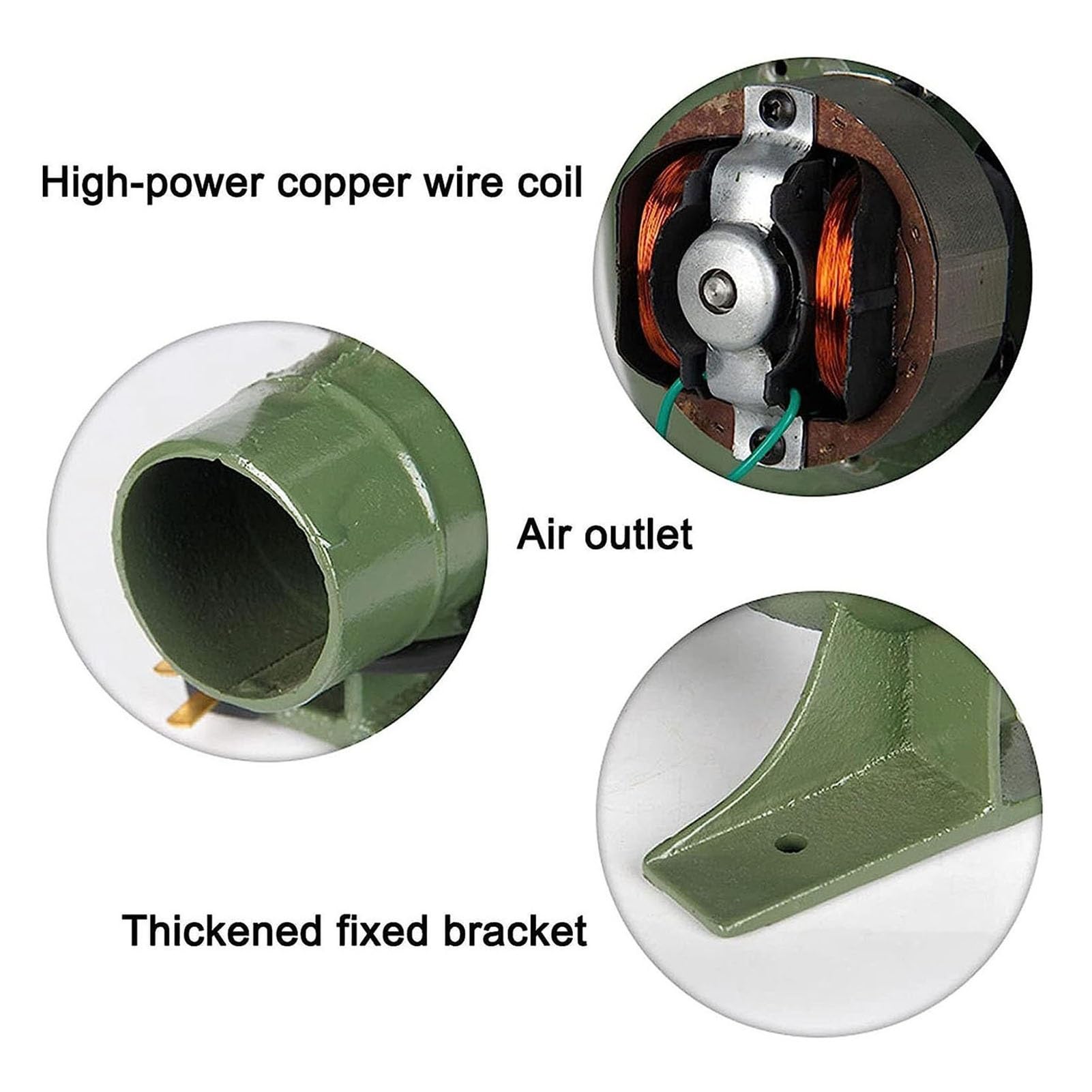 Hinchable Ventilador De Aire Eléctrico - 220V Soplador De Aire Eléctrico Centrífugo, BBQ Que Cocina El Ventilador Manual, Parrilla del Encendedor del Carbón De La Fan, para Camping/Picnic(40W)