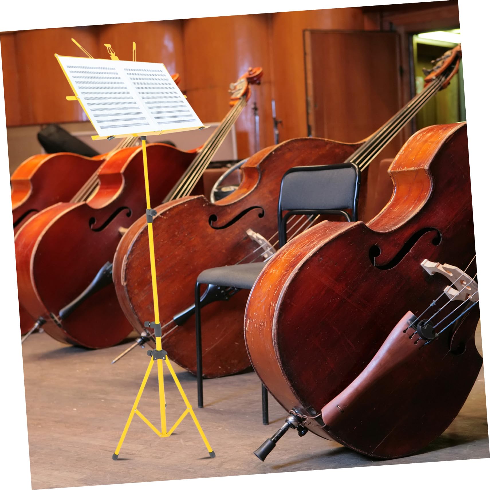 Support De Pupitre Réglable Et Pliable Pour Guitare Accessoire Portable Et Pliable Pour Livre De Chansons Trépied Pour Musique Accessoires Pour Pupitre De Bureau Jaune
