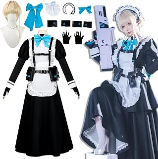 [Sieberg] 蓝色档案 飞鸟马藤 角色扮演服装 女仆 制服 带装饰 服装 变装 万圣节 圣诞节 变装 文化节 校园祭 摄影用 漫游展