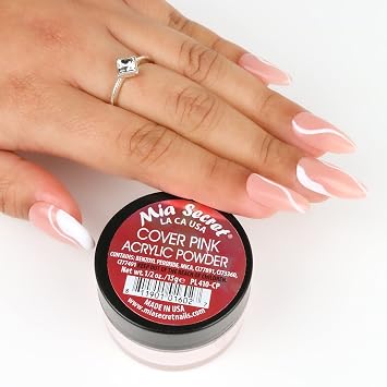 Mia Secret Cover Pink Acrylic Powder (8 oz), Professional Nail System, Ideal for Long Lasting Nails