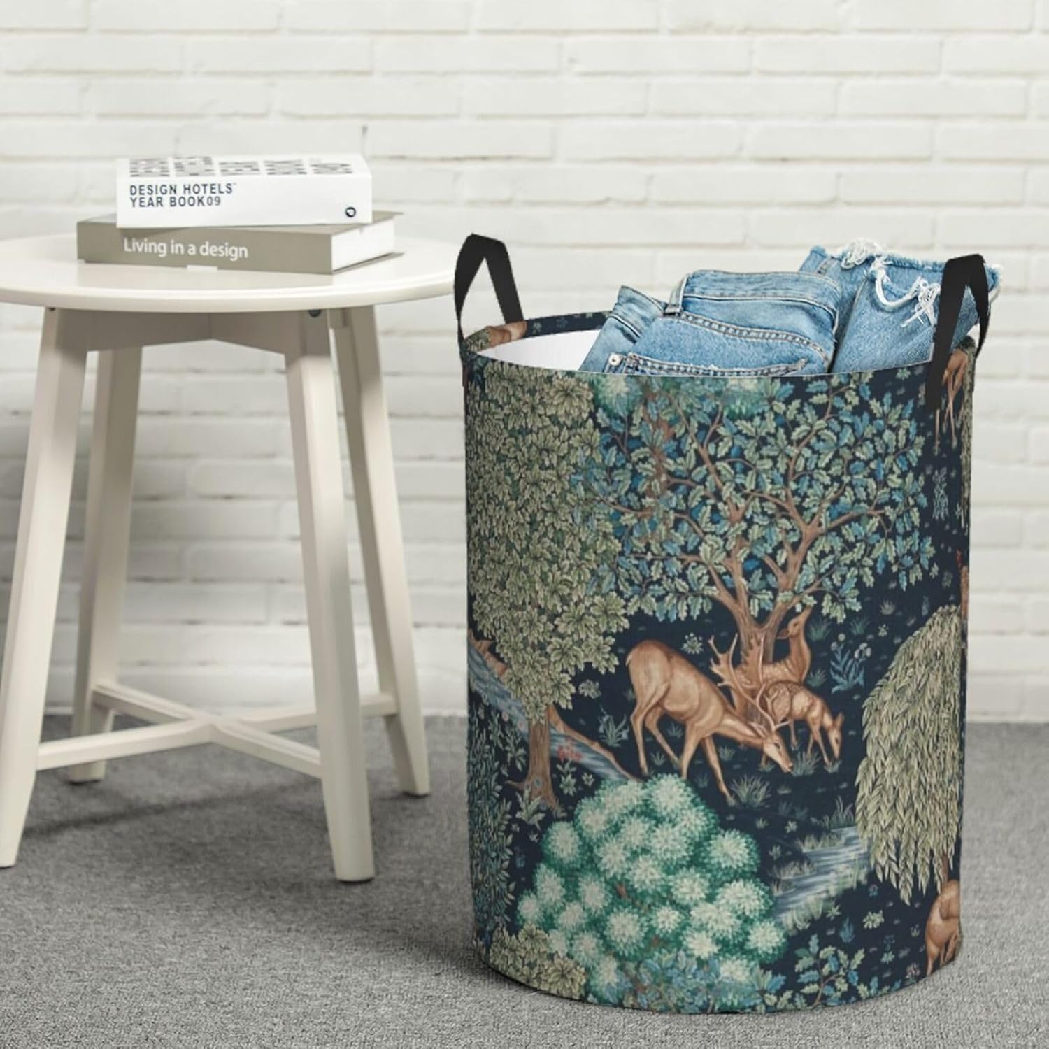 William Morris The Brook Laundry Basket Foldable Storage Bin Toy Basket Clothes Storage Hamper Organizer With Handles For Bedroom Bathroom