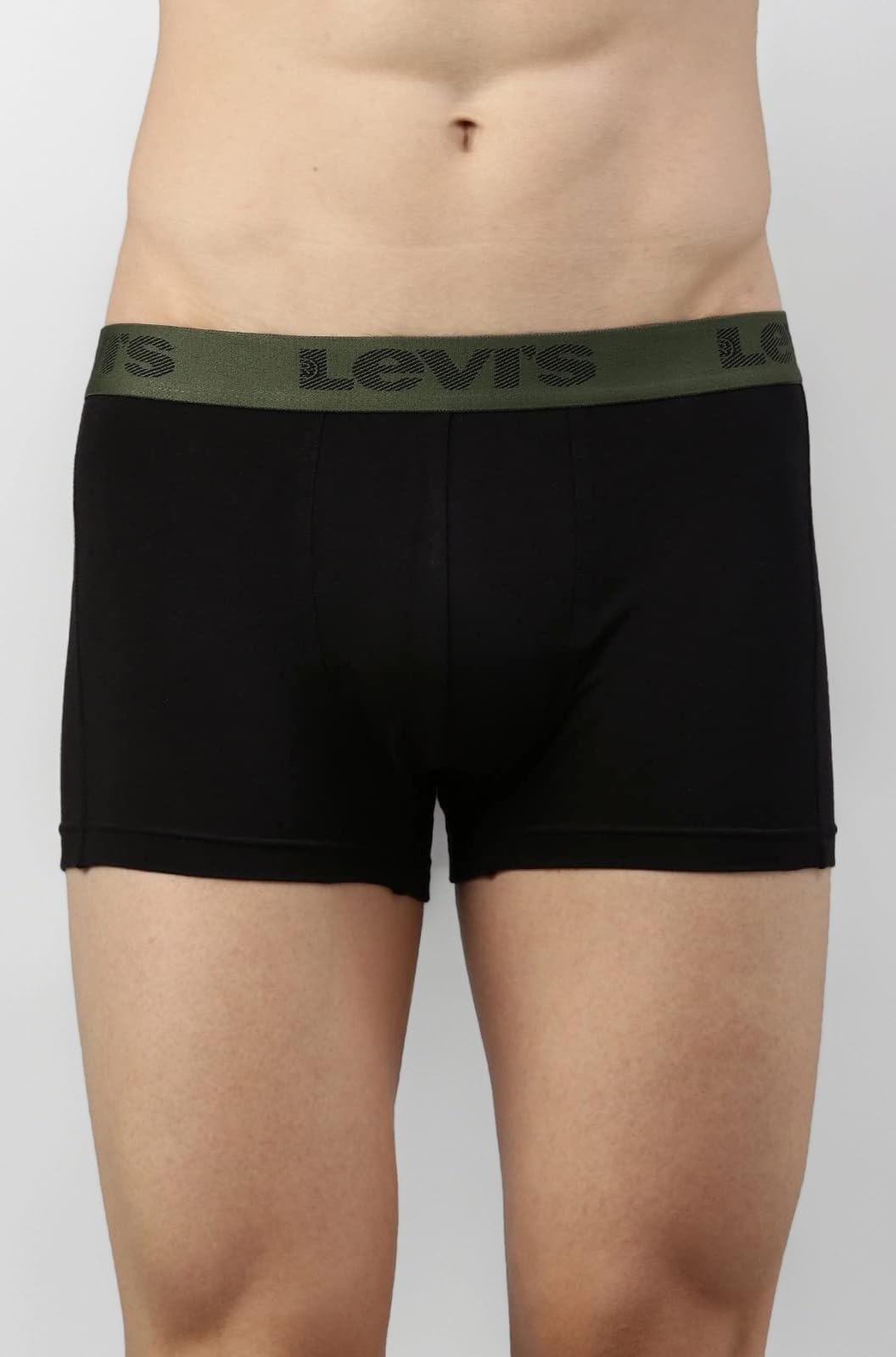 067 Men's Cotton Solid Trunk - Mid Rise, Outer Elastic Waistband (Pack of 1)