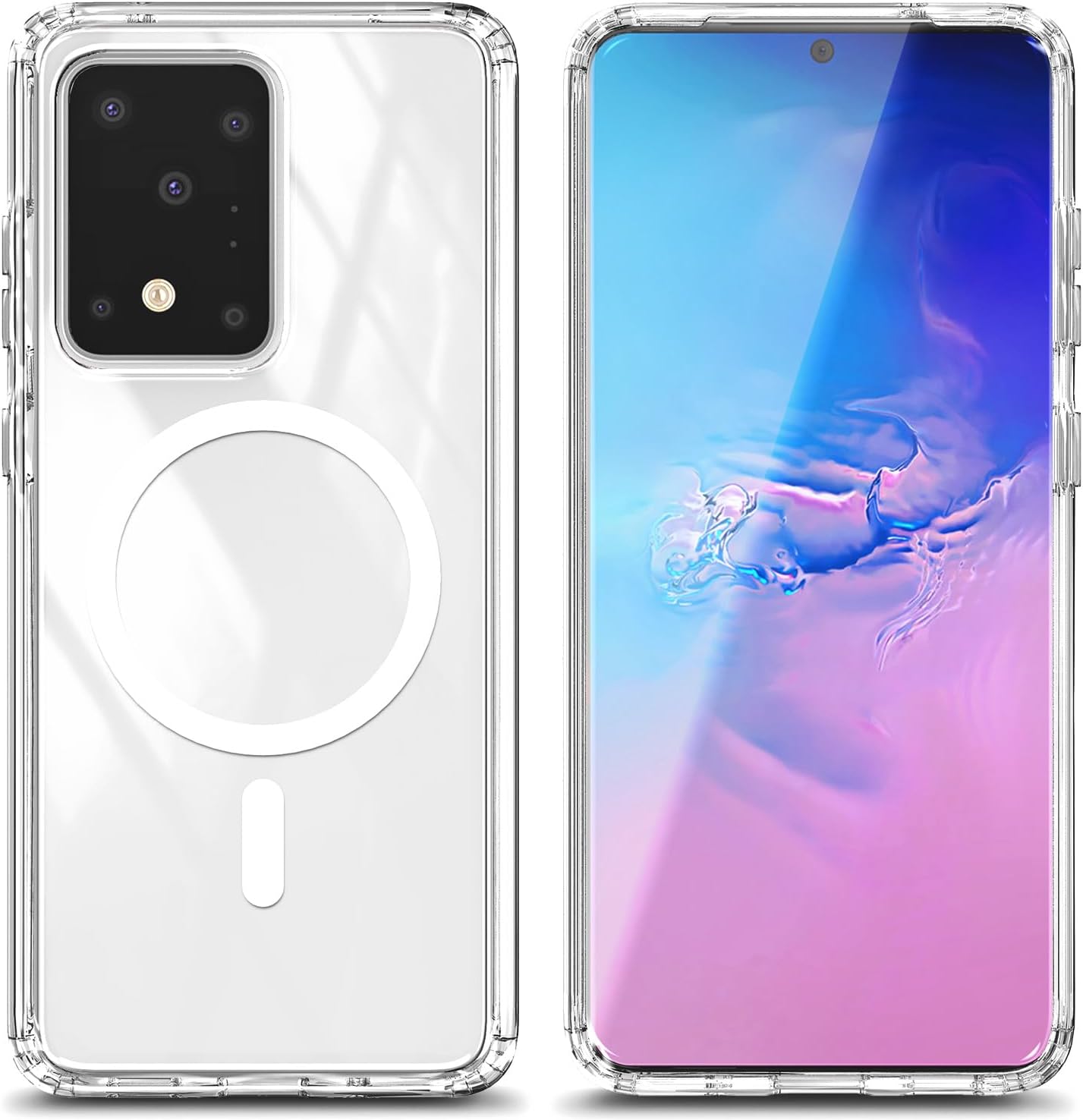 YZB Magnetic for Motorola Razr 2026/2025/2024 Case, Crystal Clear | Compatible with MagSafe | Slim Fit Lightweight & Flexible Non-Slip Shockproof Protection, Hard PC Back with TPU Bumper