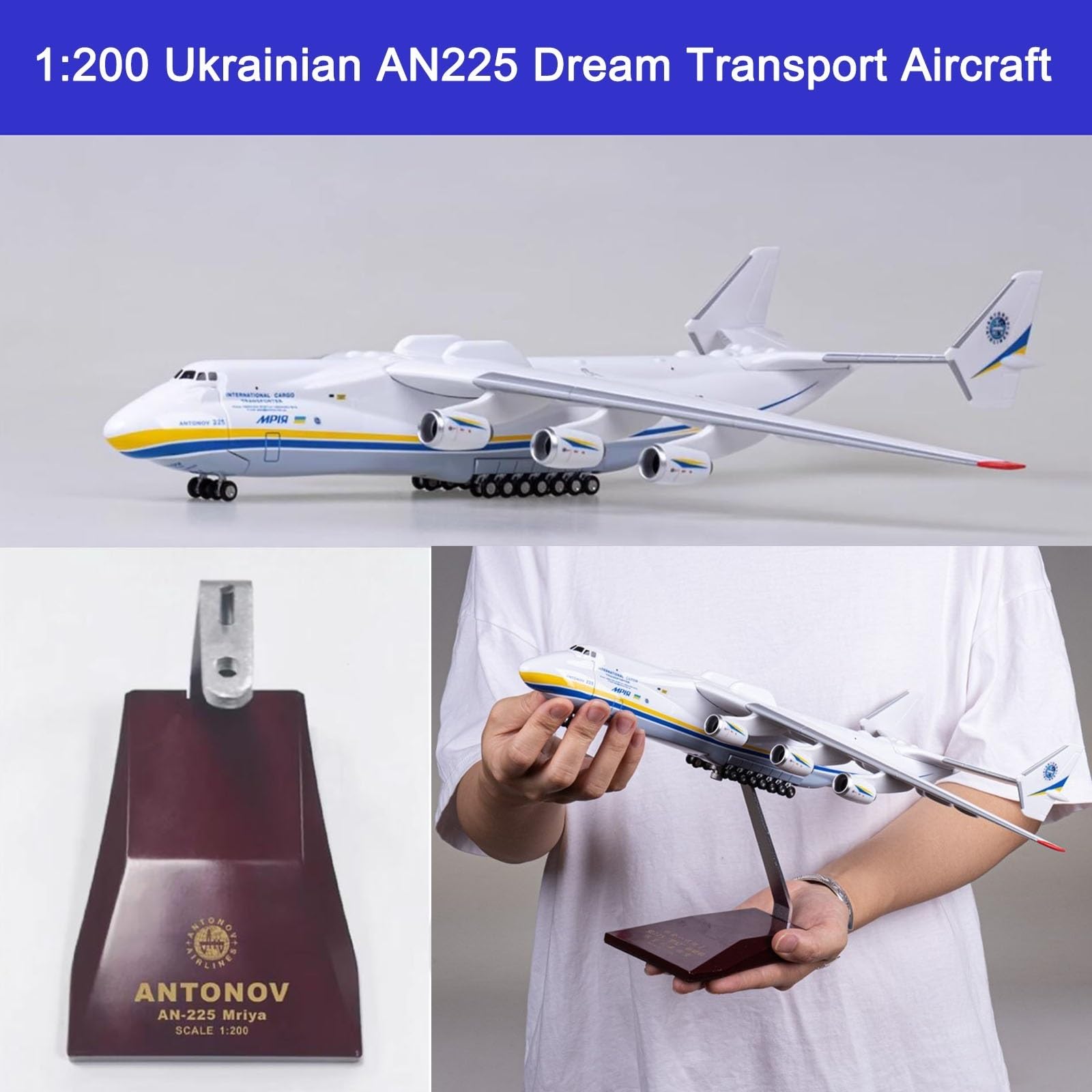 Amazon.co.jp: 1:200 An-225 Antonov 模型飛行機 樹脂航空機
