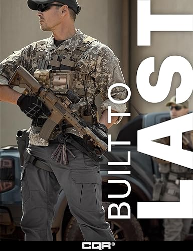 Miniatura 4 de CQR Pantalones tácticos para hombre, resistentes al agua, pantalones cargo Ripstop, ligeros EDC trabajo, senderismo, ropa para exteriores