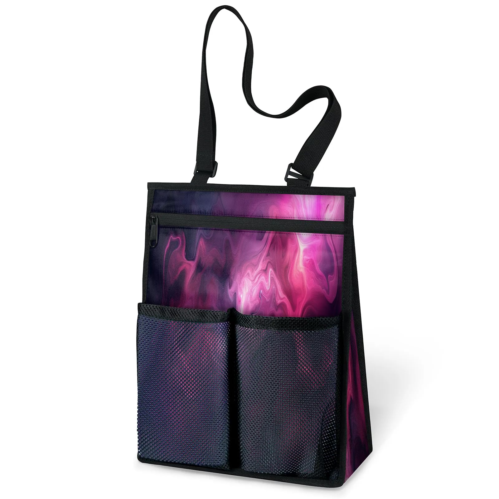 Ourtheme Abstract Art Portable Shower Bag for Travel Gym Camp Beach Tote Shower Caddy Bags Hanging Toiletry Organizer