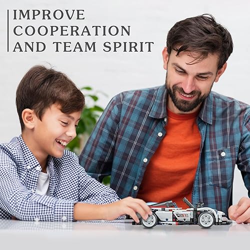 Miniatura 5 de TinaJOJO Sport Technic - Bloques de construcción de automóviles para adultos y niños, kit de construcción de autos de carreras de velocidad con