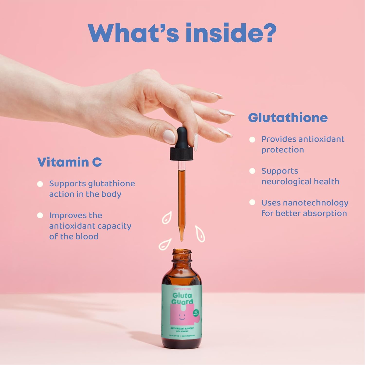 JoySpring Glutathione Liquid and Sulforaphane Bundle | Kids Vitamins Naturally Sourced, Non-GMO, Non-Alcoholic Liquid Formula, Immunity Health Support | Vegan & Vegetarian Supplements