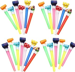 LUYING 吹き戻し おもちゃ 超ロング 20個セット 吹き戻し 応援道具 パーティー小道具 誕生日 子供 おもちゃ 誕生日 吹き戻し パーティー小道具 (ランダムパターン)
