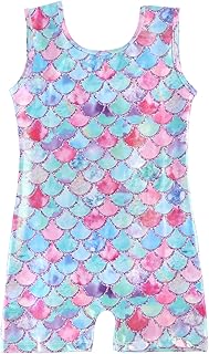 Gymnastics Leotard for Girls Biketards with Shorts Toddler Ballet Outfit Kids Short Sleeve Dance Tumbling Leotards