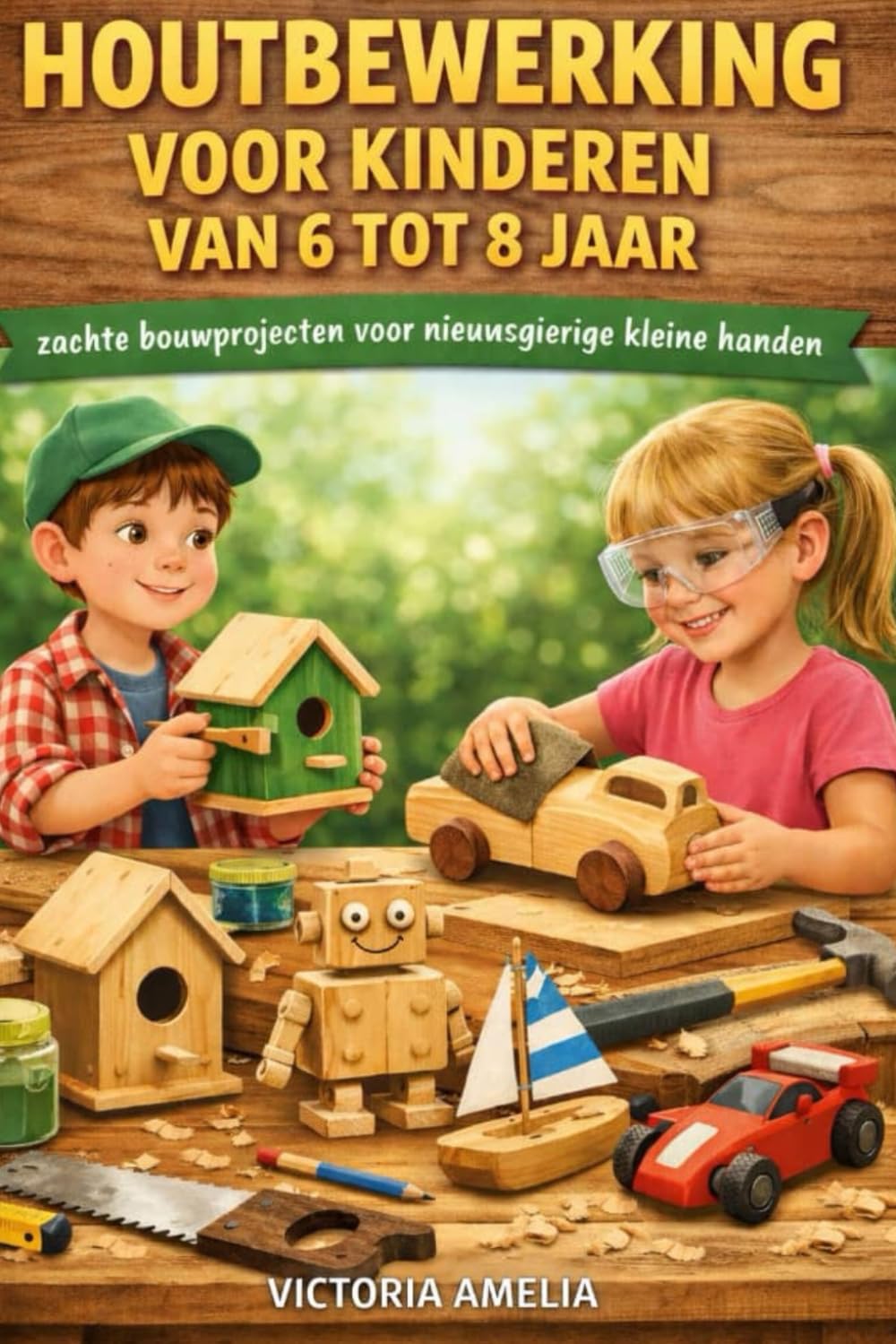 HOUTBEWERKING VOOR KINDEREN VAN 6 TOT 8 JAAR: zachte bouwprojecten voor nieuwsgierige kleine handen