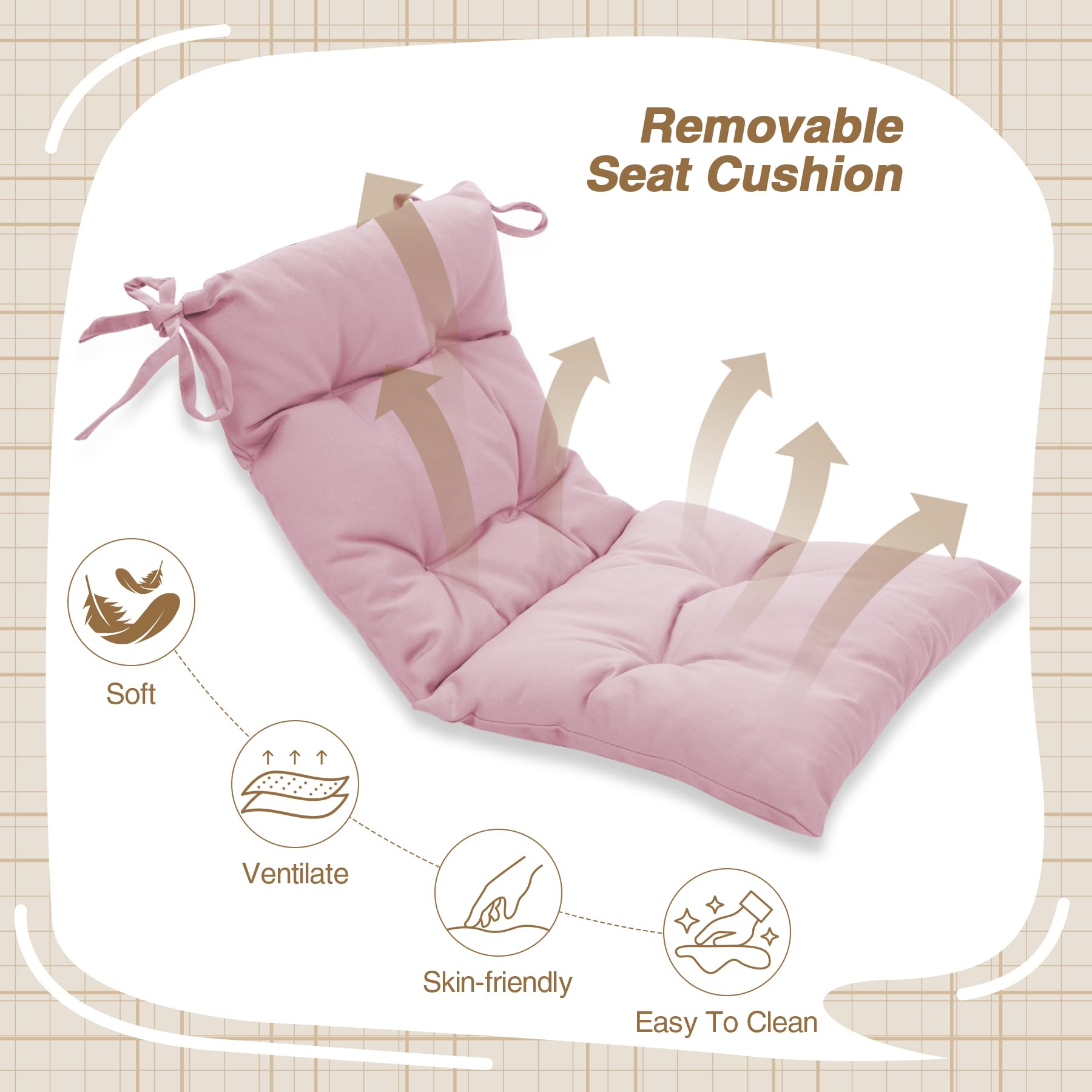 REDCAMP Columpio para bebés 3 en 1 a partir de 6 meses con cinturón de 5 puntos, silla colgante de algodón transpirable y madera para interior/exterior, columpio infantil de hasta 50 kg, para casa y