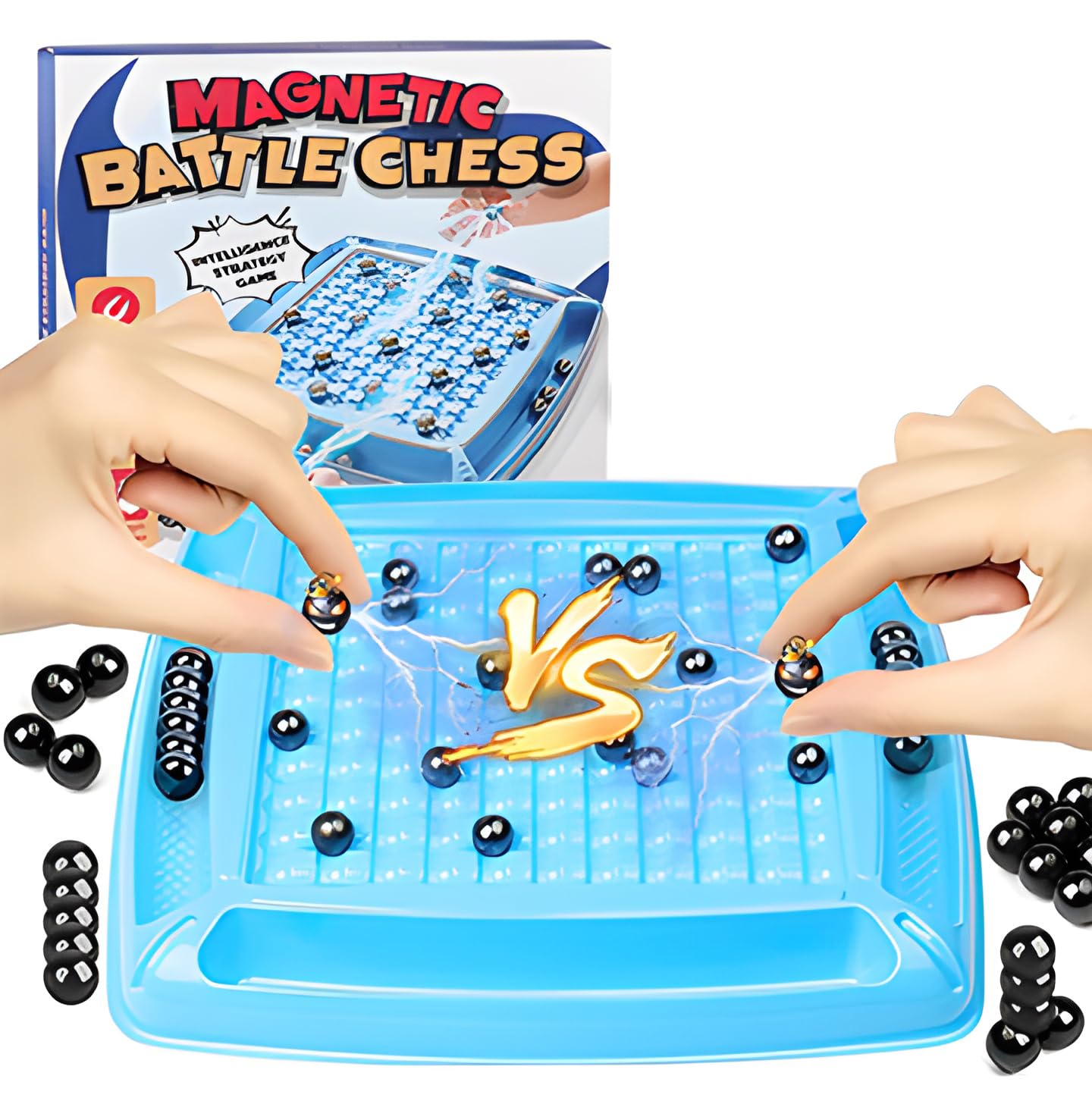 WISHKEY Multiplayer Magnetic Chess Game with 20 Pcs Magnetic Balls, Family Fun & Strategy Board Games, Party Game for Kids & Adults, Table Top Strategic Puzzle Game, 8+ Years (Pack of 1, Blue) (B0DH57Z73V) Amazon Price History, Amazon Price Tracker