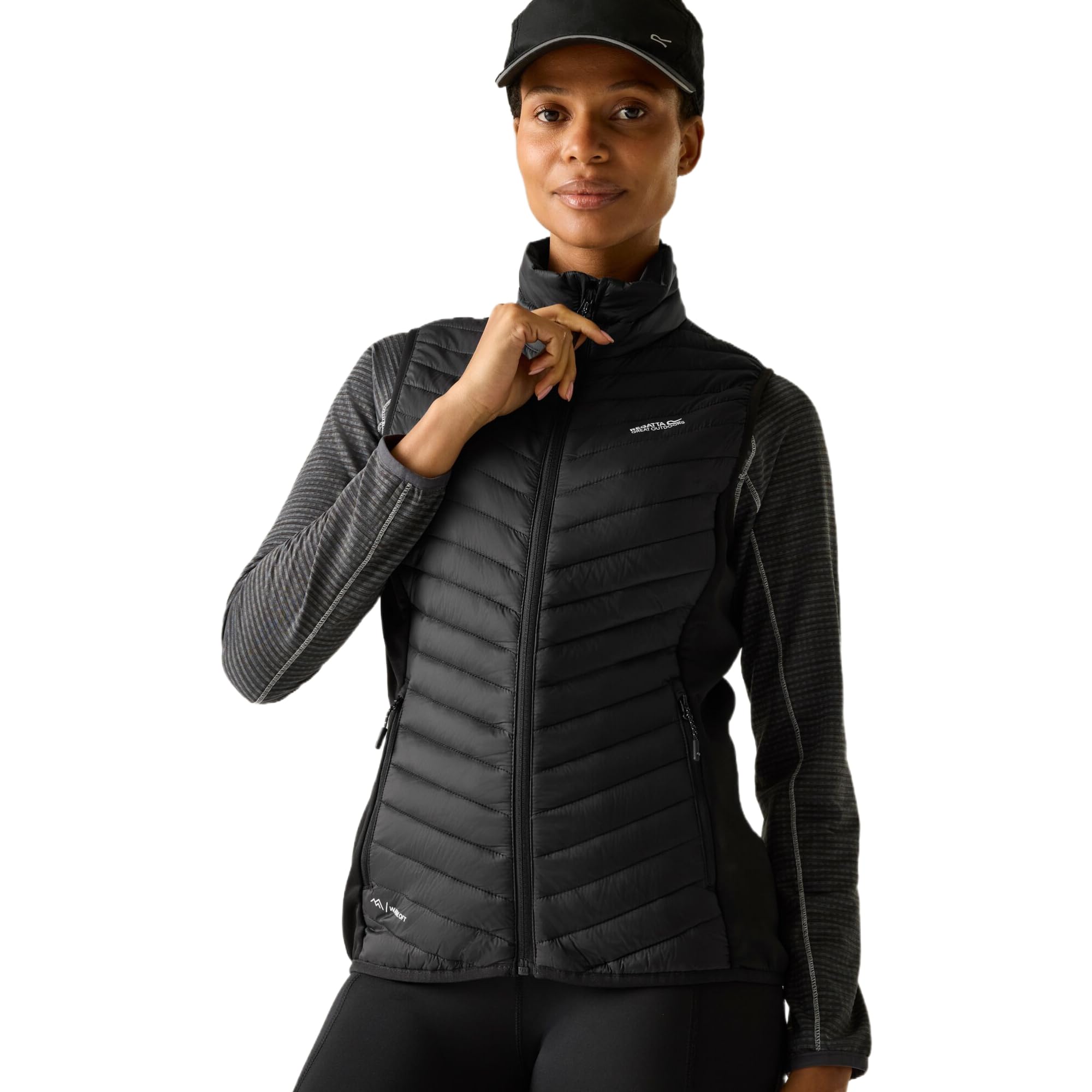 Women`s Andreson Hybrid B/W Women's Vest | Lightweight Padding - Beige, Black, 20, Black, 16-image-49
