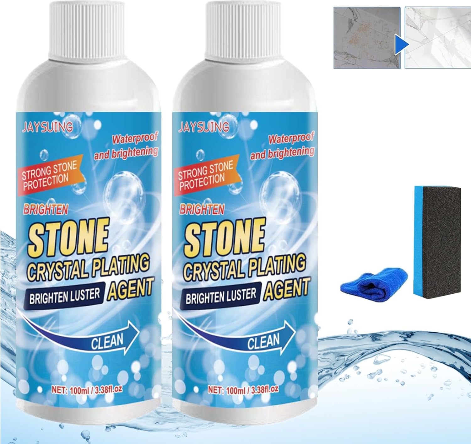 Stone Stain Remover Cleaner, Stone Crystal Plating Agent, Kitchen