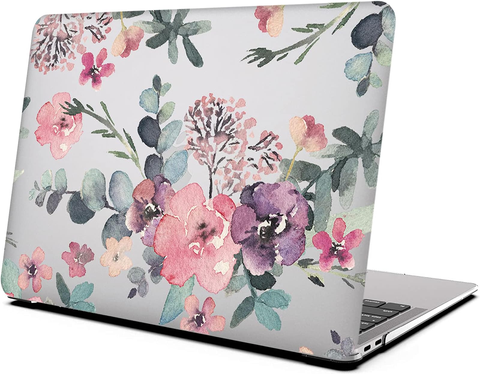Case for MacBook Pro 15 Inch 2015 - L2W Hard Plastic Printed Cover Compatible with MacBook Pro 15.4" with Two USB 3 Ports & HDMI Port, Model: A1398, Protective Translucent Slim Shell Flower Paint