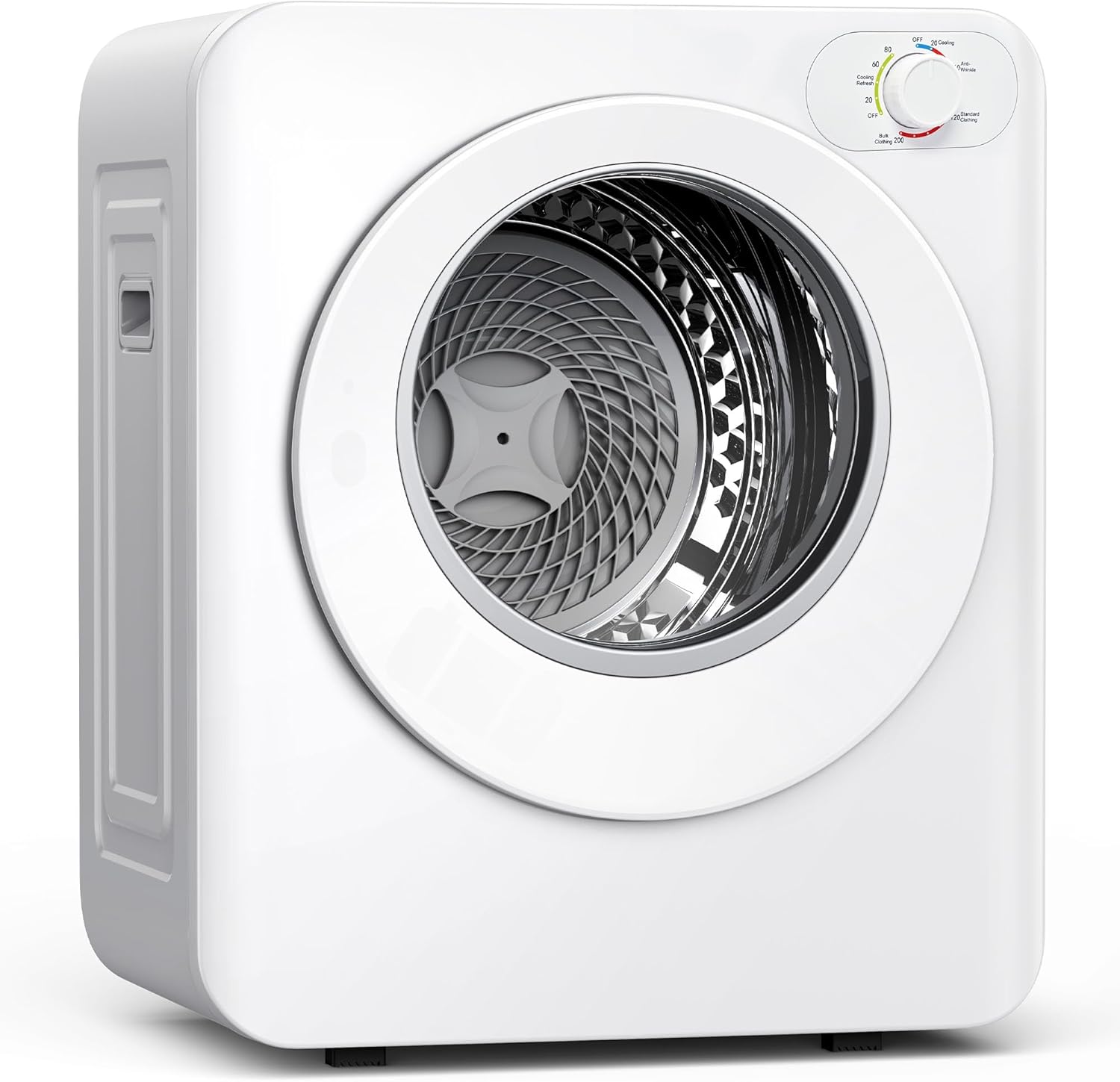 Euhomy Portable Clothes Dryer, 1.5 Cu.Ft. Portable Dryer, 850W Drying Machine with Front-Loading Stainless Steel Drum, 5 Functions, Suitable for Apartments, Dorms, RVs, Small Spaces