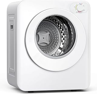 EUHOMY 1.5 Cu Ft Portable Clothes Dryer 850W Stainless Steel Drum 5 Modes for Apartments RVs Dorms Small Spaces
