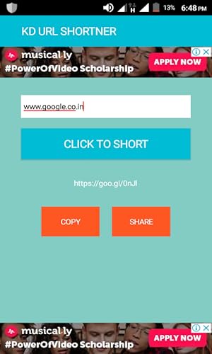 KD URL SHORTNER