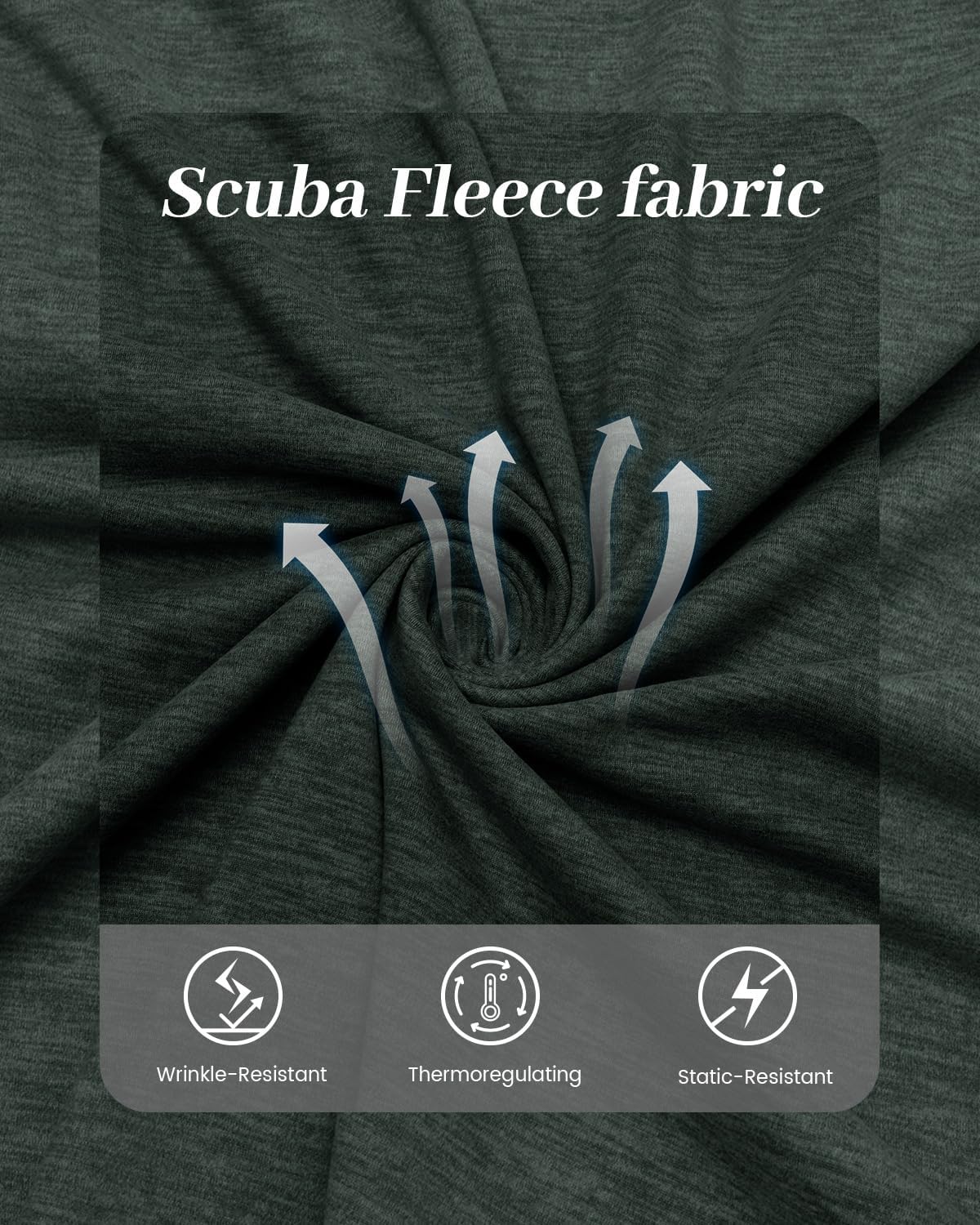 Women's Micro Flared Fleeced Sweatpants - Elastic Waist Drawstring, Warm Fleece for Winter Daily Wear - Image 4