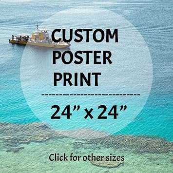 Signsxcel Custom Poster Prints-Upload Your Image/Photo,Personalized Photo to Poster Printing,Durable and Waterproof,Wall Art Prints,24x24IN