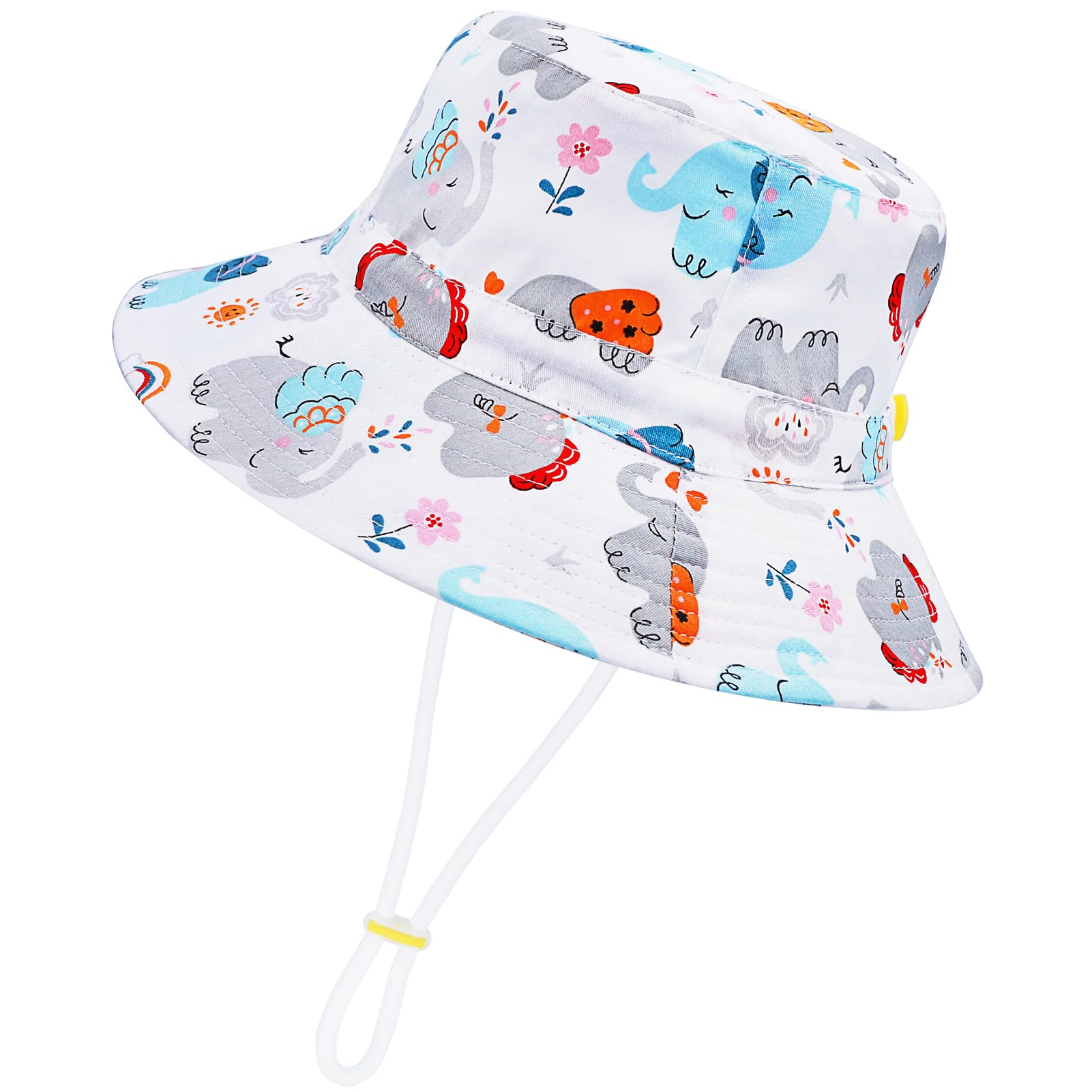 Children's Adjustable Sun Hat, Baby Boy's Boy's Girl, Summer Beach Fisherman Hat Bucket Hats Kids Sun Hat 2-8 Years - 1