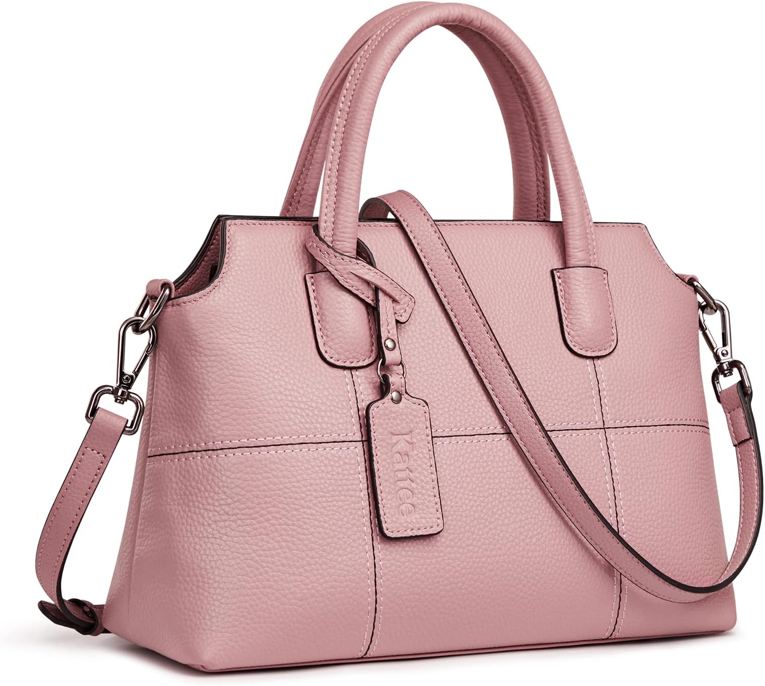 Kattee Genuine Leather Handbags for Women, Soft Hobo Satchel Shoulder Crossbody Bags Ladies Purses