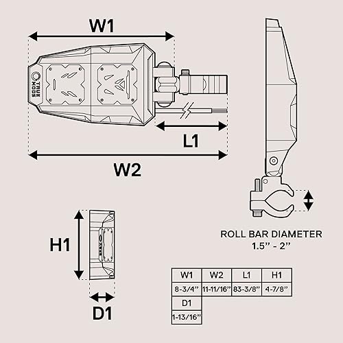 Miniatura 9 de TRUE MODS Kit de espejos laterales para UTV jaula redonda giratoria Polaris RZR Ranger 2014 y mayores CAn-Am Maverick X3 Kit de interruptor de relé