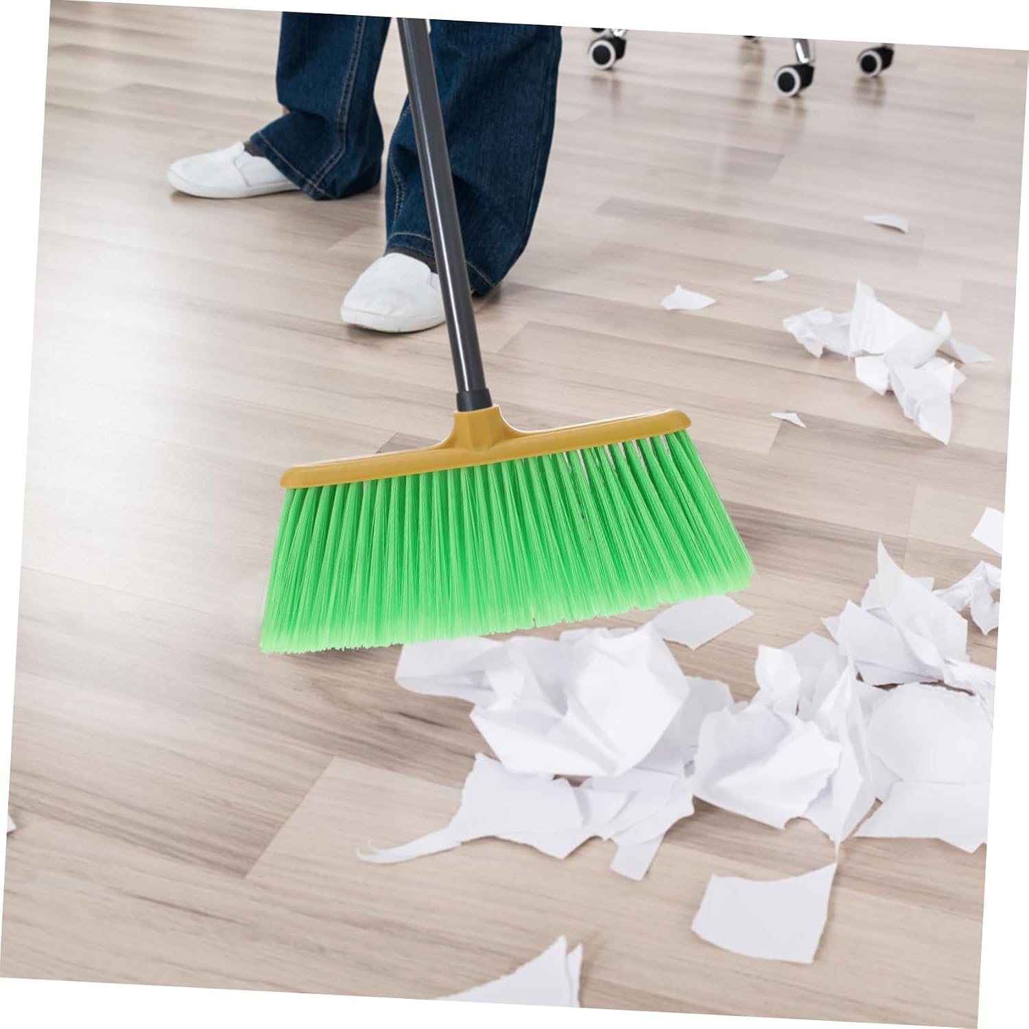 Plastic Broom Head Replacement Accessory Durable Household Sweeper Head for Efficient Cleaning Compatible with Standard Broom Poles for Floors Kitchens and More