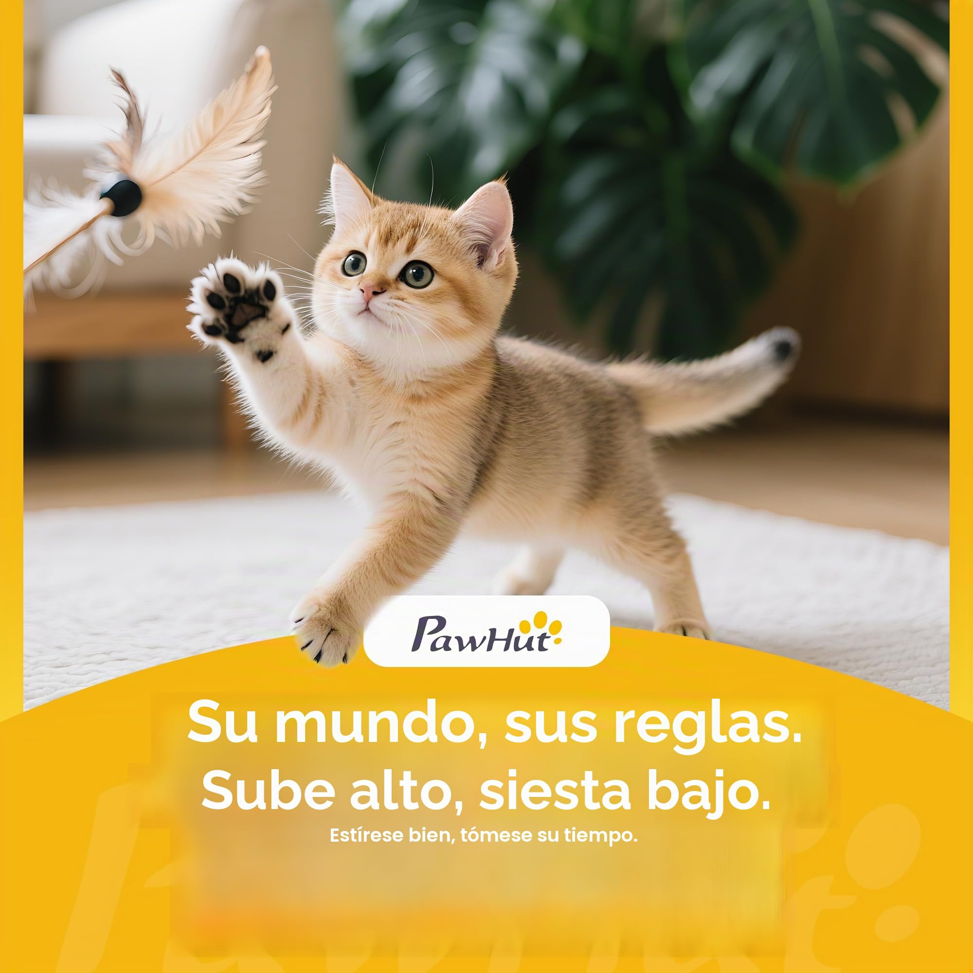 PawHut - Barril para rascar (96 cm, sisal y Borde de Felpa, 3 Niveles con Plataforma, árbol de Gato Estable para Gatos pequeños y Grandes, Garras y Juegos, Ø 38 cm, Crema