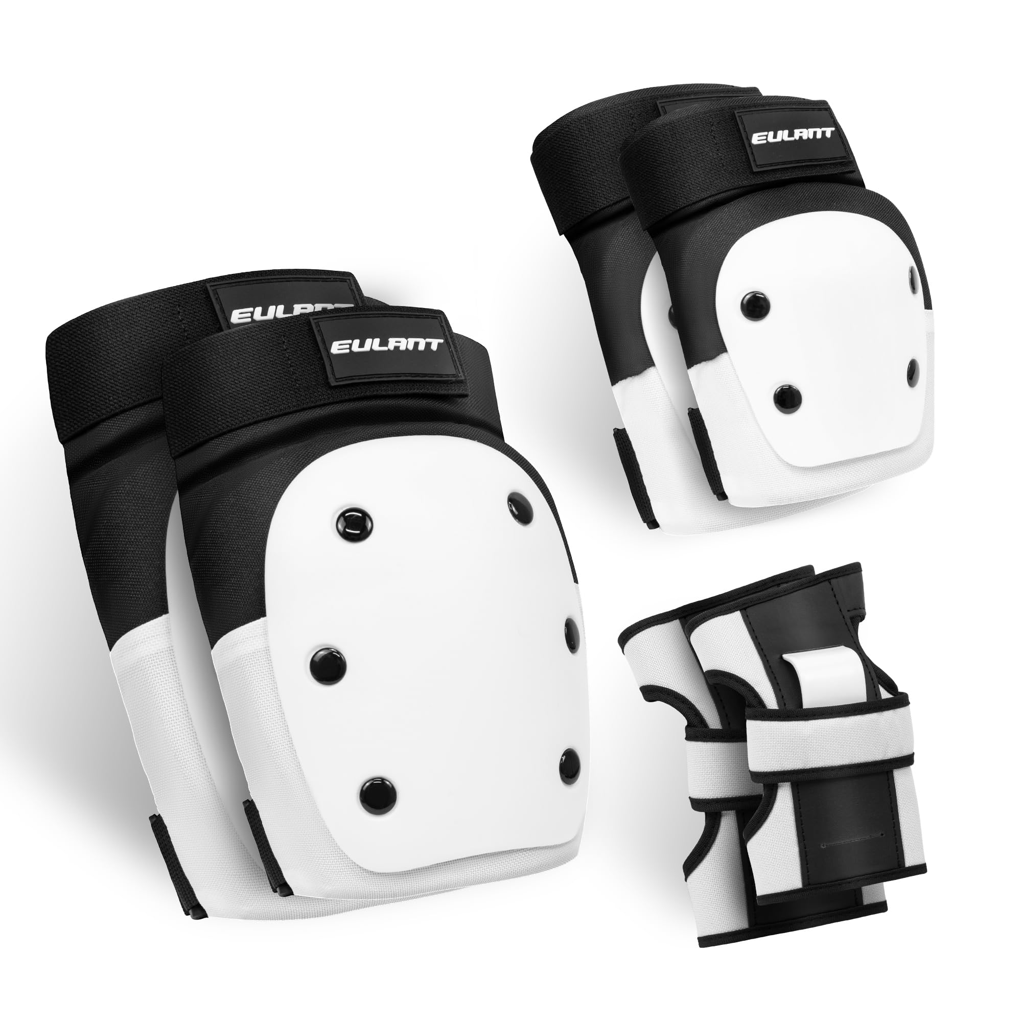 Lot De 6 Protections Enfant Rseuphiee – Genouillères, Coudières, Protège-poignets, Réglables, Coque PP, Pour Roller, Skate, Vélo