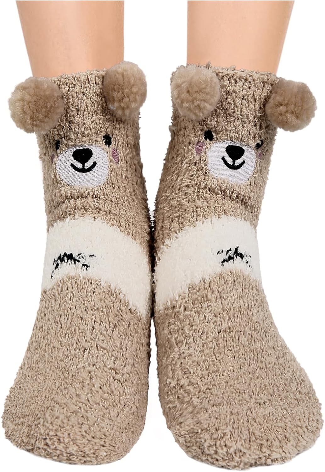 Benefeet Sox Fuzzy Fluffy Socks for Women Girl 3D Animal Fuzzy Slipper Socks Winter Warm Sleeping Plush Comfy Sock - Image 5