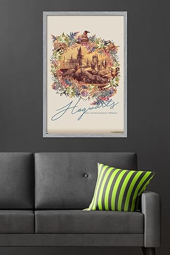 Vista 15 de Trends International The Wizarding World: Harry Potter - Póster de pared floral de Hogwarts, 14.725 x 22.375 pulgadas, versión premium sin marco