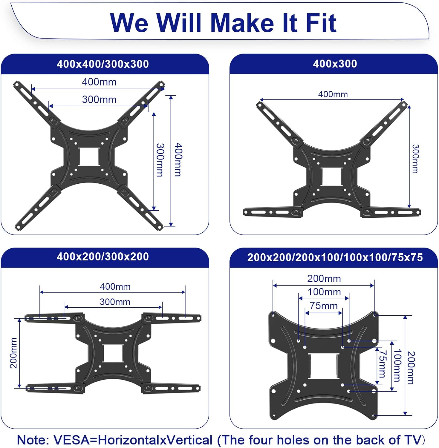 Flаѕh Dеаlѕ - 50% оƒƒ TV Wall Mount, Full Motion TV Wall Mount for Most 13-55 Inch LED LCD Flat Curved Screen TVs, Swivel Extension Articulating Rotation TV Mount Bracket with Max VESA 400x400mm and Holds up to 66lbs