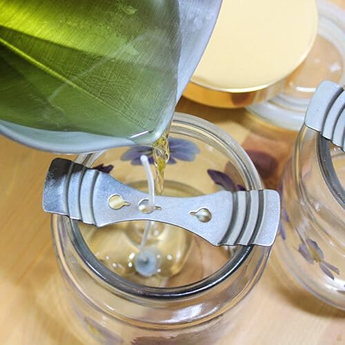 Miniatura 4 de EricX Light Dispositivo de centrado de mecha de metal - 21 soportes de mecha para fabricación de velas