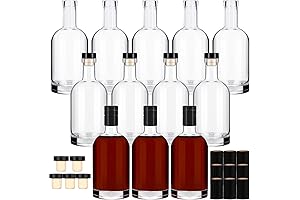 12-Piece 375ML Glass Bottles