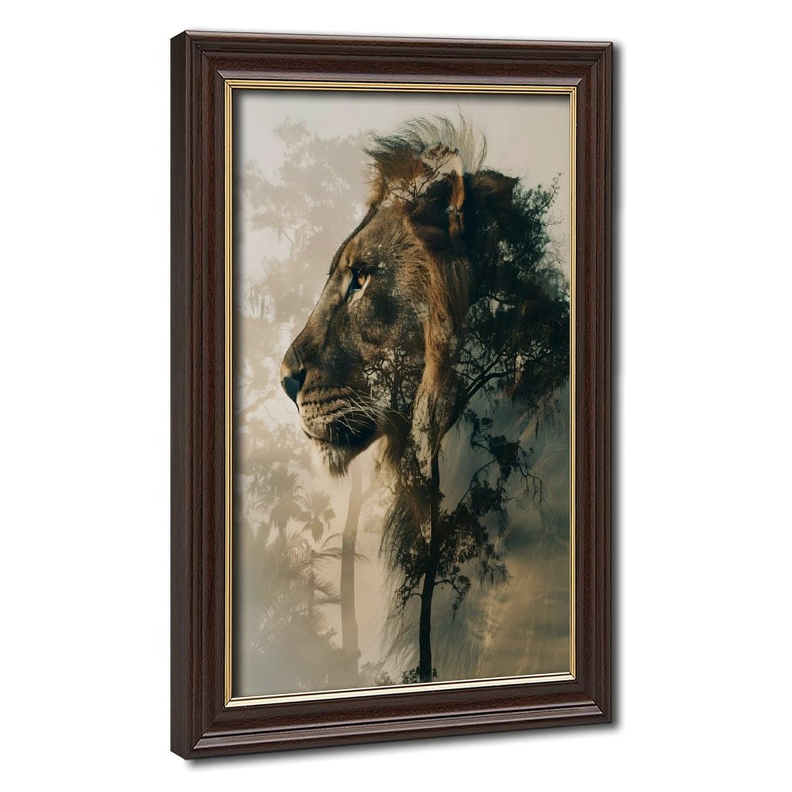 Bareronor Lion Canvas Poster for Living Room Decor Gift