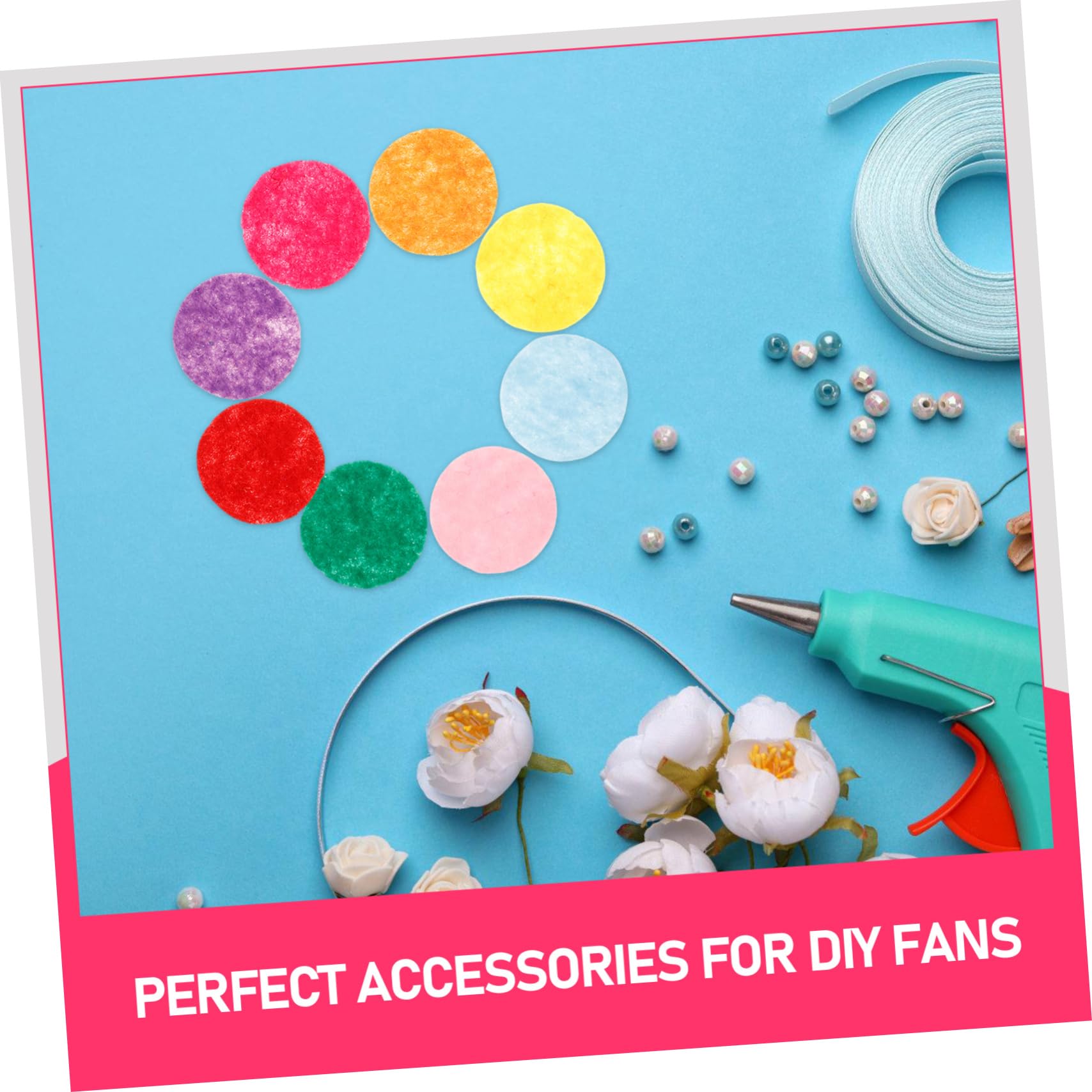 Gadpiparty Cercles En Feutre Non Tissé 2,5 Cm Pour Bricolage 100 Pièces Couleurs Mélangées Fournitures Diy Artisanat Projets Créatifs Décorations