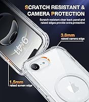 Vista 491 de Diaclara - Funda diseñada para iPhone 15 Plus de 6.7 pulgadas, transparente, cuerpo completo, con protector de pantalla, resistente de protección