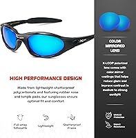 Vista 10 de X LOOP Youth Sports Polarized Sunglasses for Boys Kids Teens Age 8-16 Baseball Wrap Around UV400 Glasses